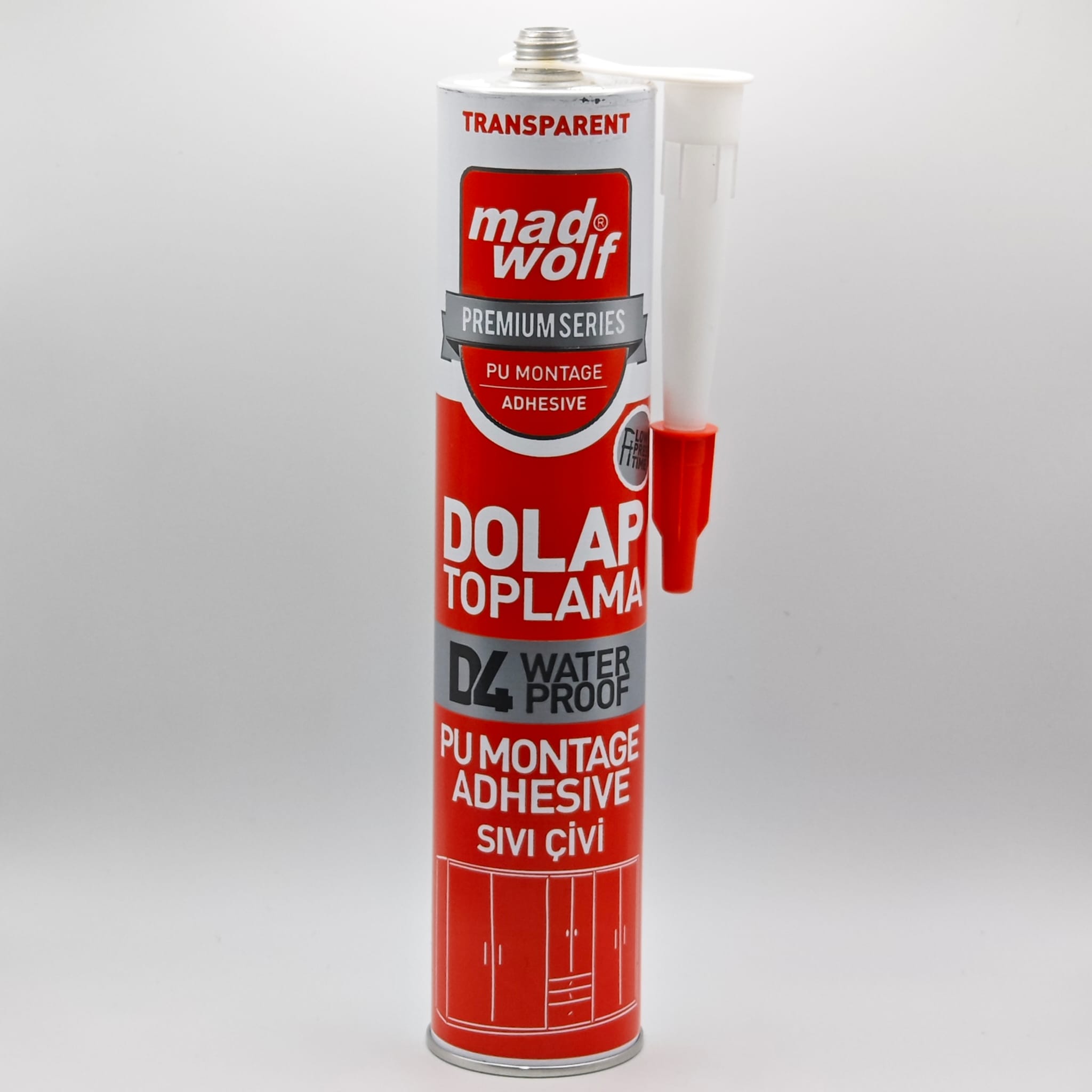 Mad Wolf Dolap Toplama Sıvı Çivi – PU Montaj Yapıştırıcı D4 Suya Dayanıklı